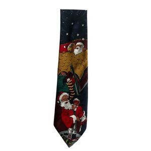 Pierre Rorchard Christmas Santa Claus Holiday Men Tie